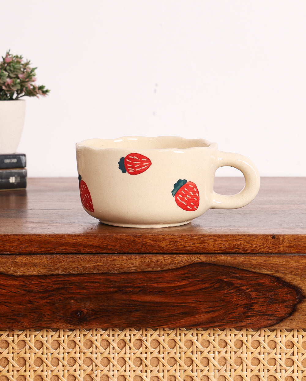 Studio Pottery Ceramic Aesthetic Big Strawberry Mug