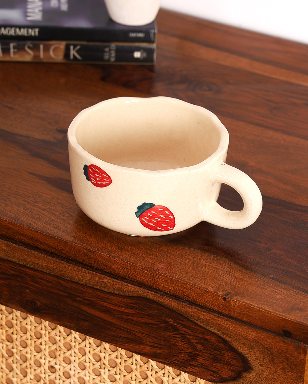 Studio Pottery Ceramic Aesthetic Big Strawberry Mug