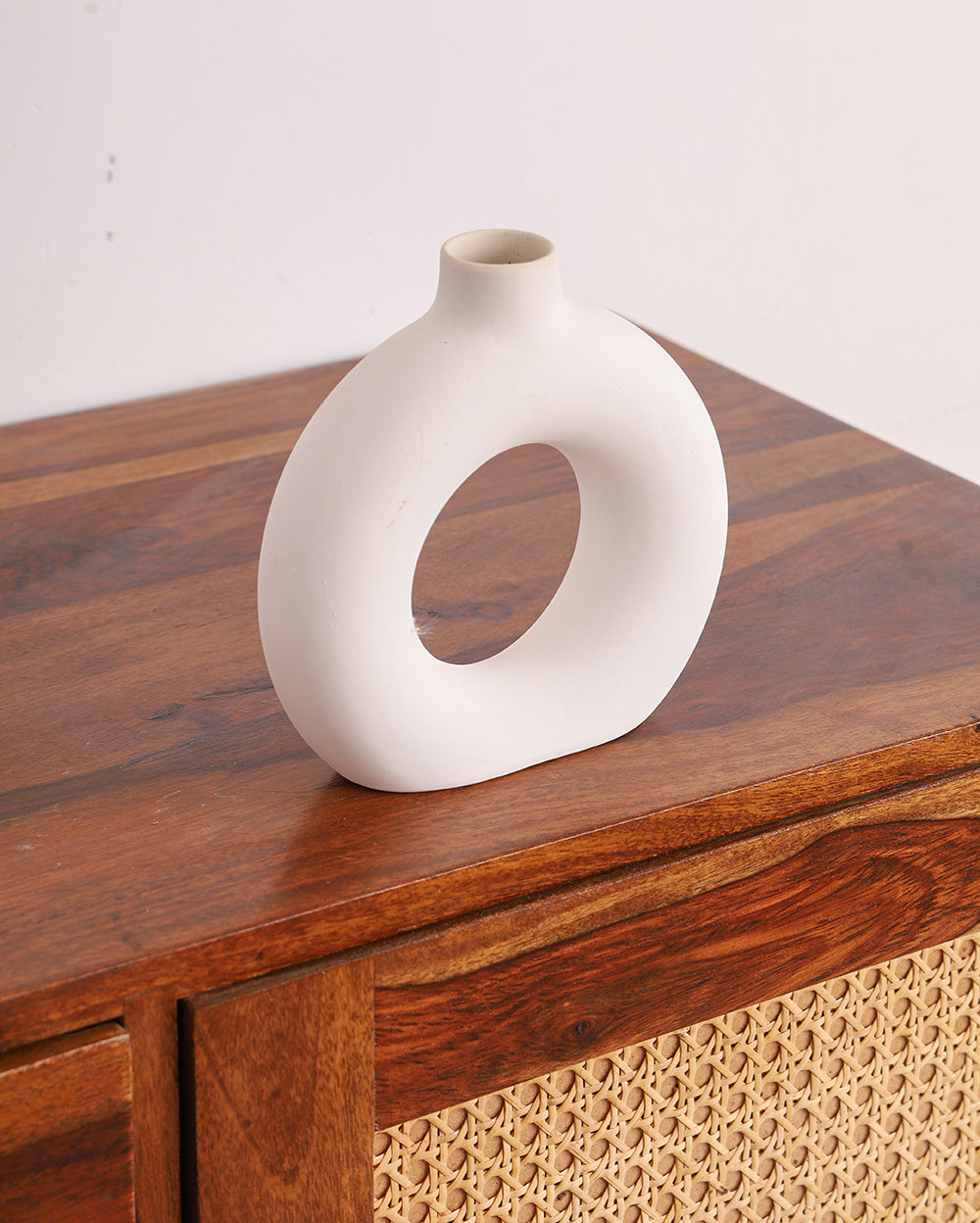 Studio Pottery Aesthetic Donut Vase Set of 2