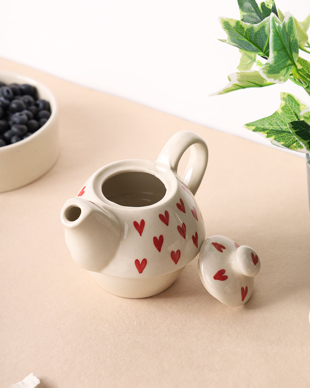 Studio Pottery Kettle with Mug