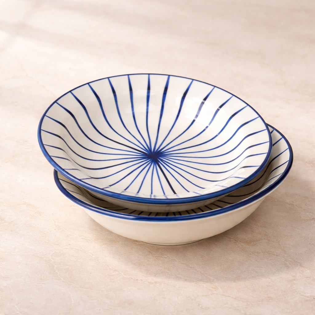 Studio Pottery Pasta Plate 7 Inch Microwave Safe