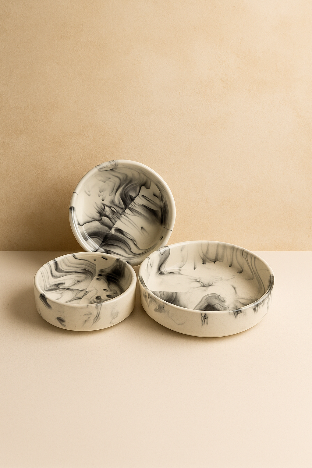 Italian flat bowls (set of 3)