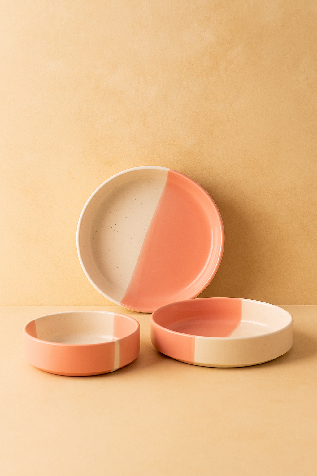 Sunshine flat bowls (set of 3)