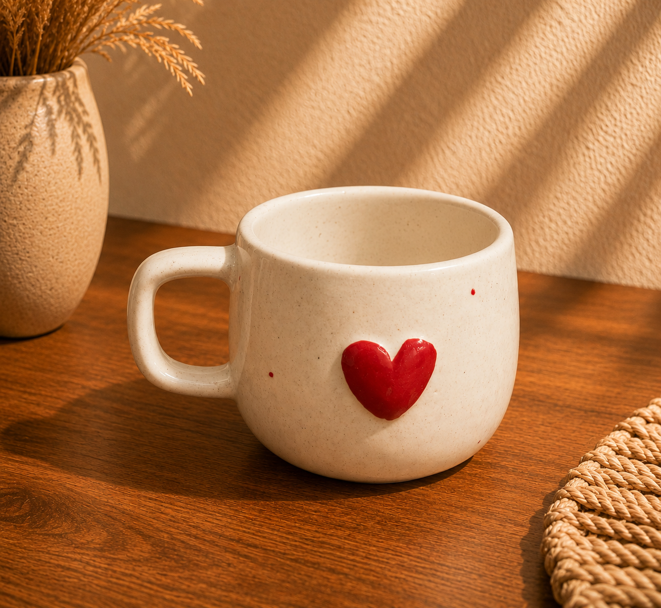 Ceramic Heart Mug 300 Ml