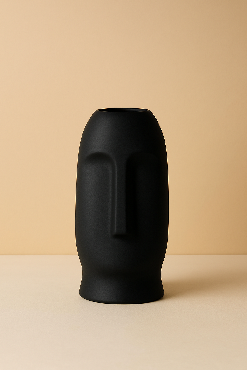 Long Face Ceramic Statement Vase - 8 inch