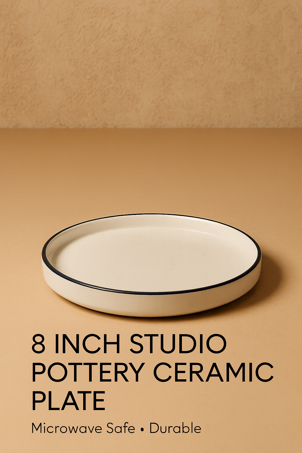 Studio Pottery Ceramic Platter 8 inch