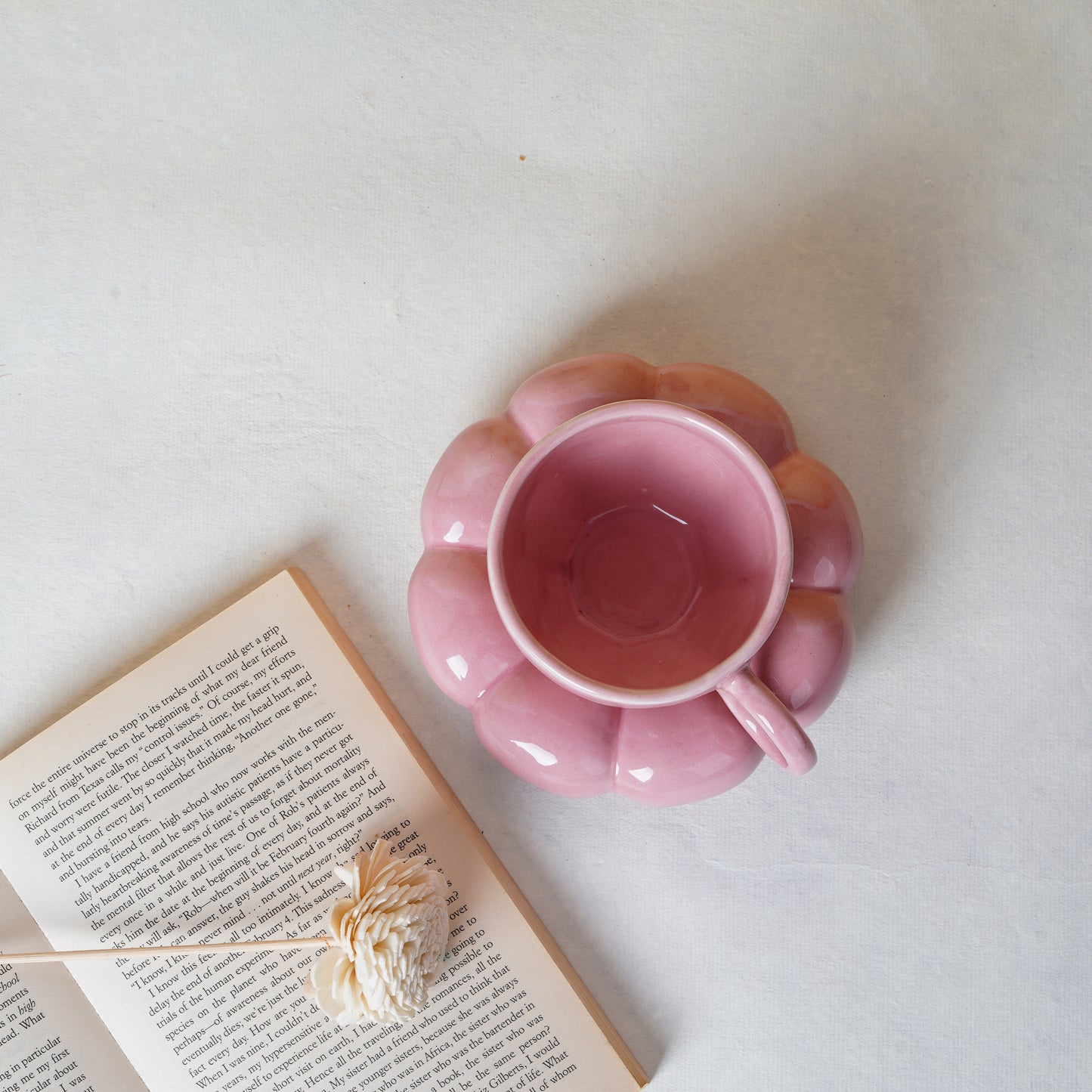 Daffodil Ceramic Cup and Saucer