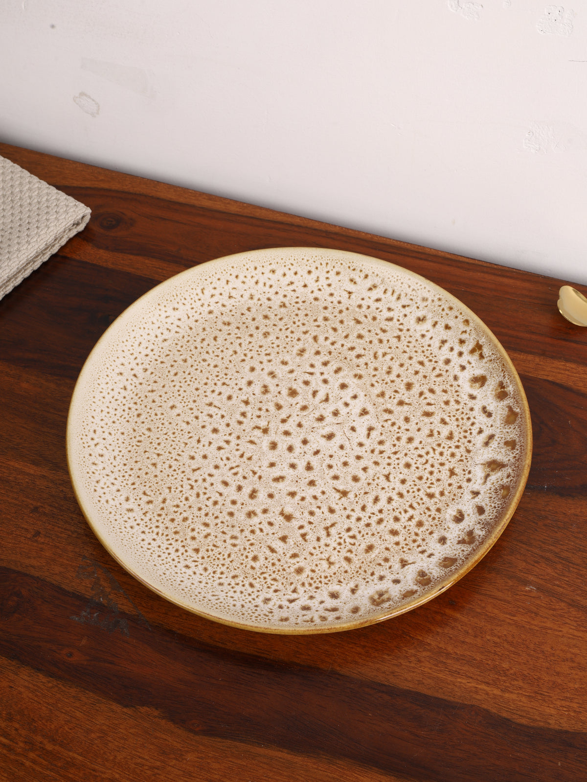 Studio Pottery Ceramic Dinner Plate Set of 2