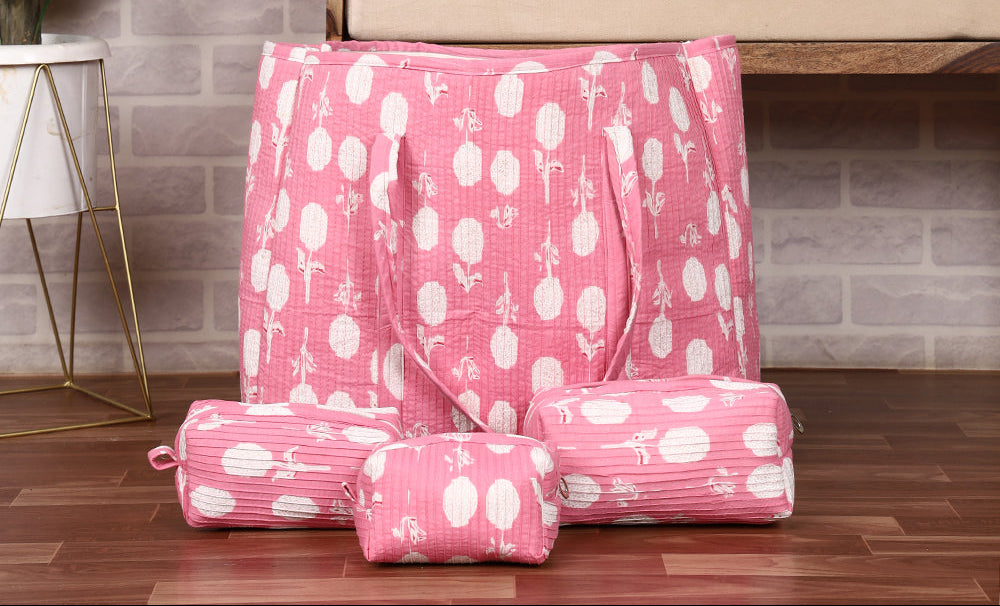 Strawberry shake bag Set of 4