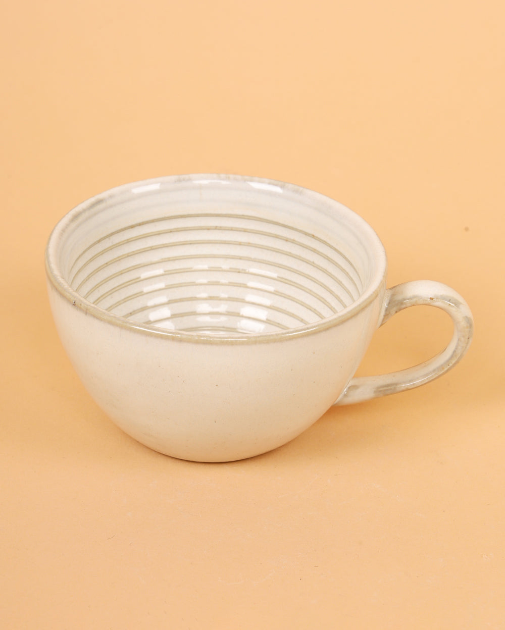 The vintage snow cappuccino Ceramic Porcelain Cup and Saucer