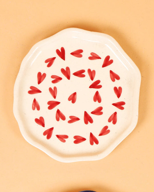 Munchy Ceramic snack plates 5 inch ( Microwave Safe )