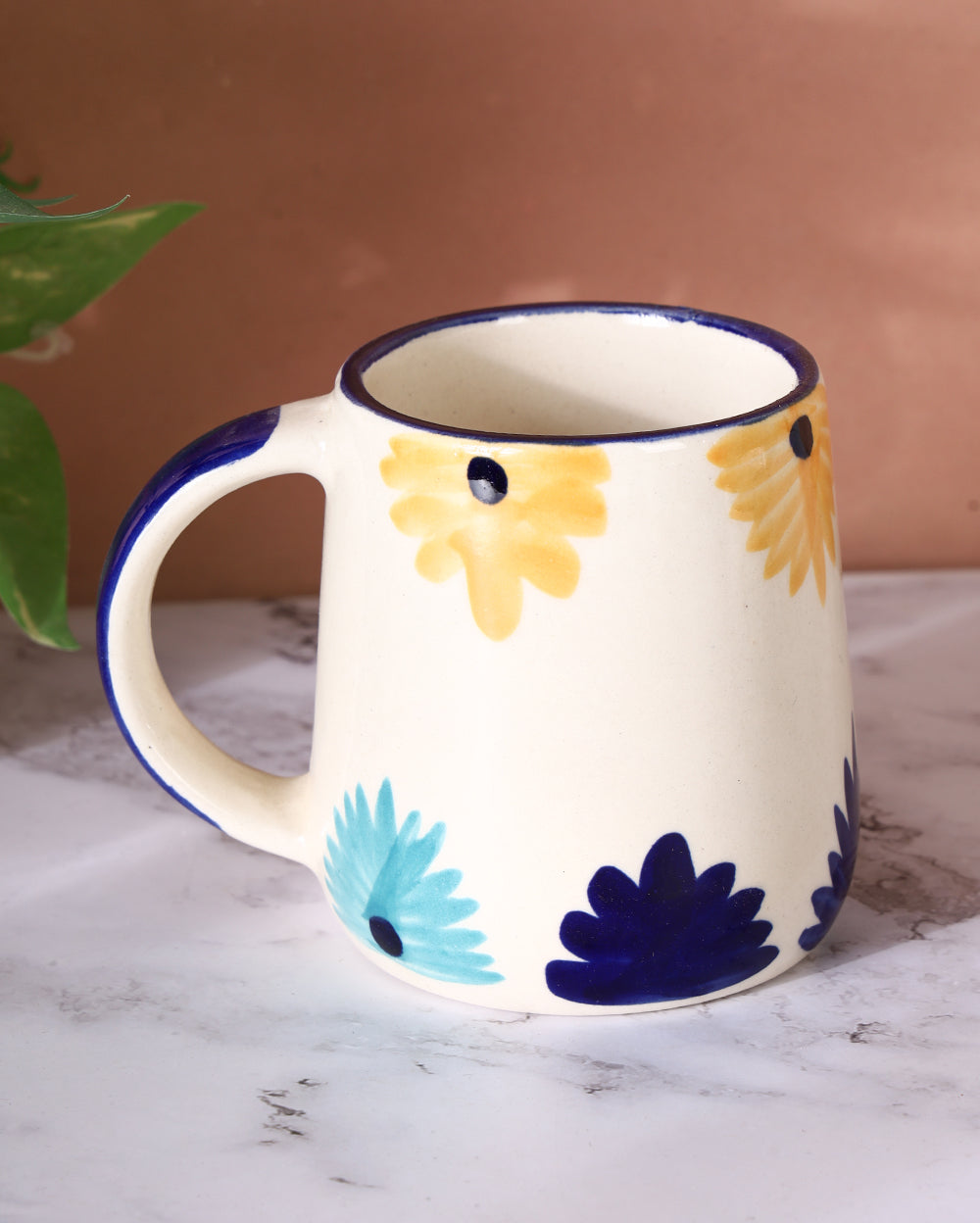 Hazy daisy topaz coffee cup