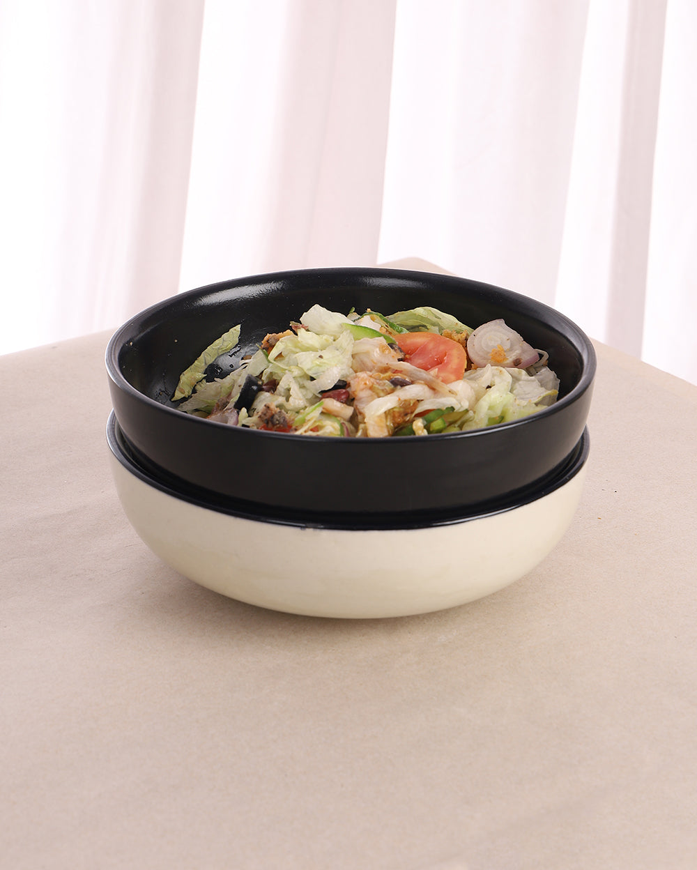 Studio Pottery Big Salad Bowl Set of 4 - 8 inch