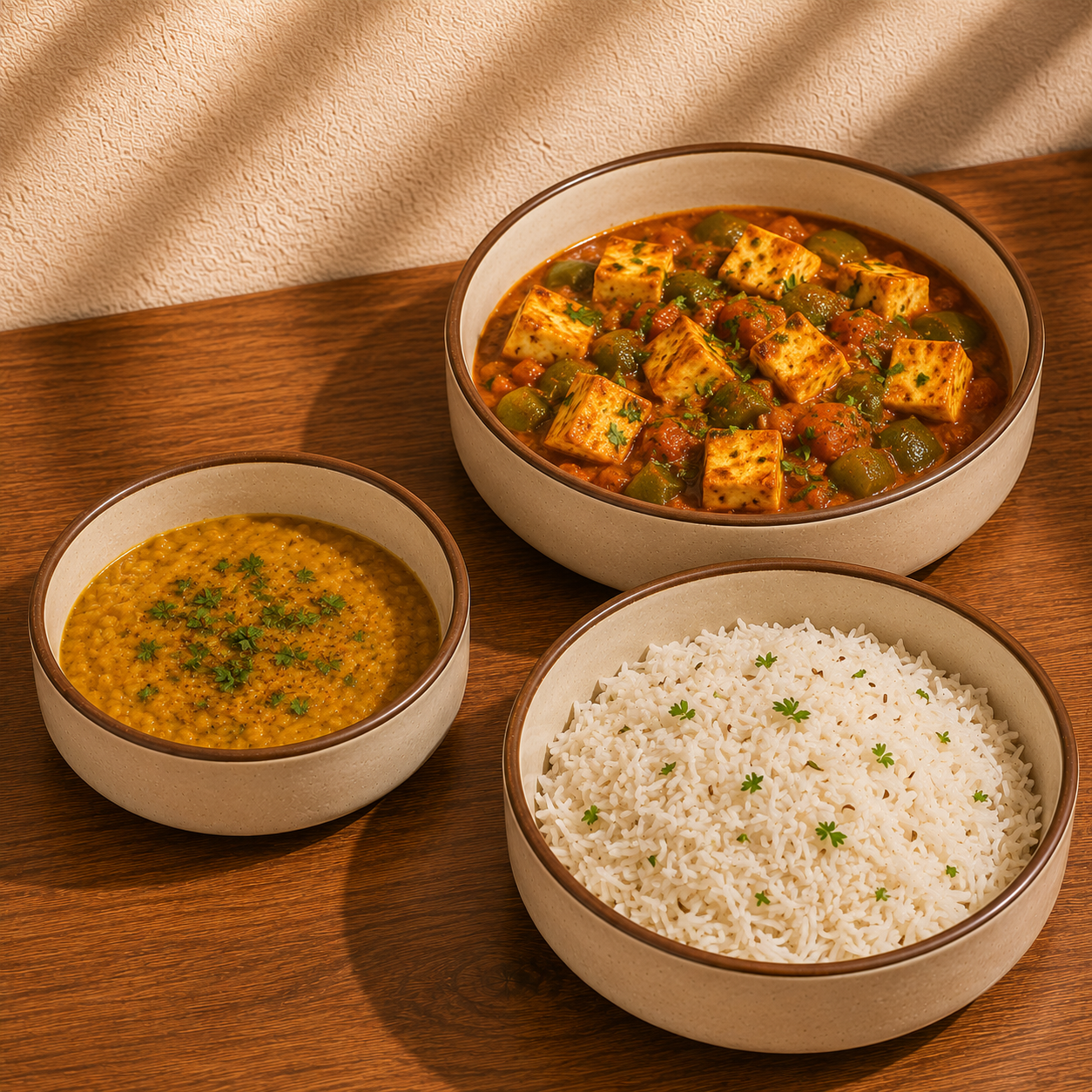 Ceramic Flat Bowl Set of 3