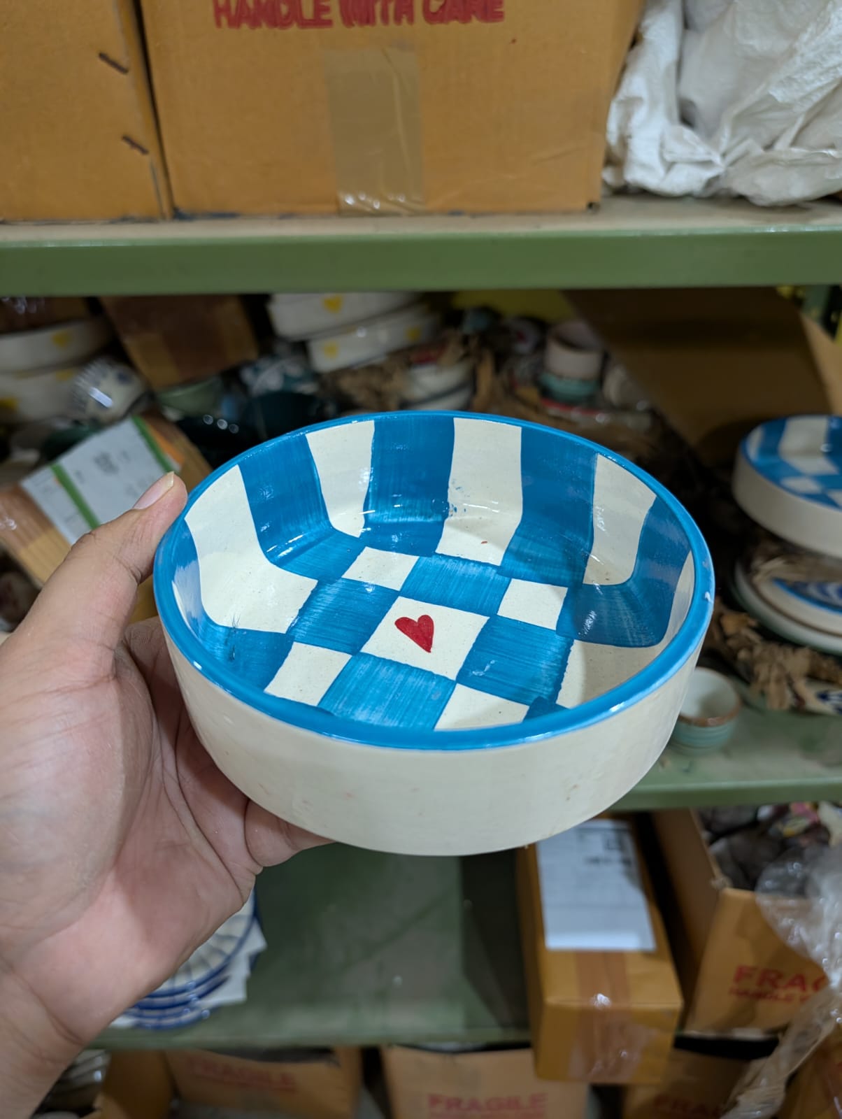 Ceramic Flat Bowl 550 Ml