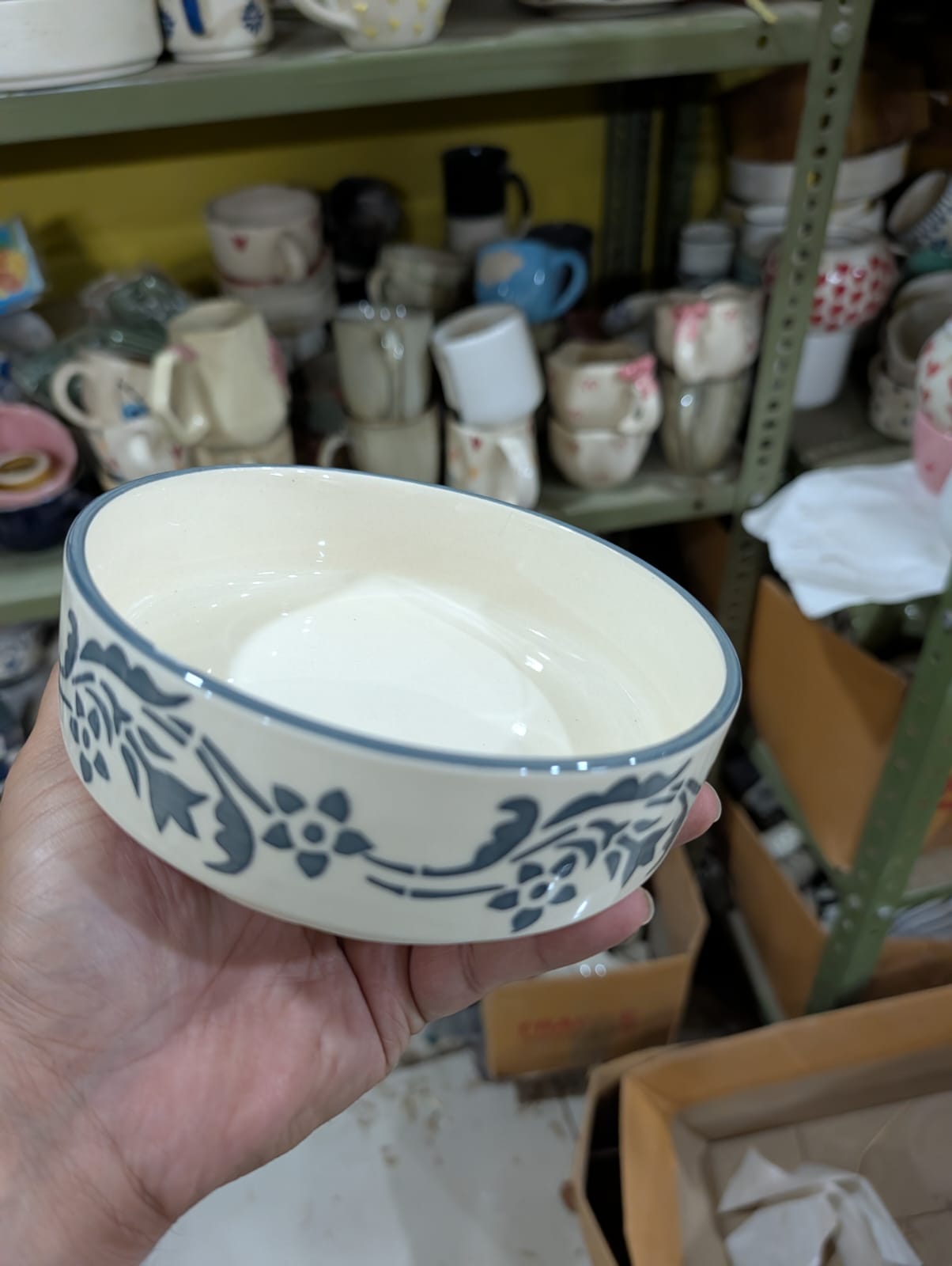 Ceramic Flat Bowl 5.5 inch