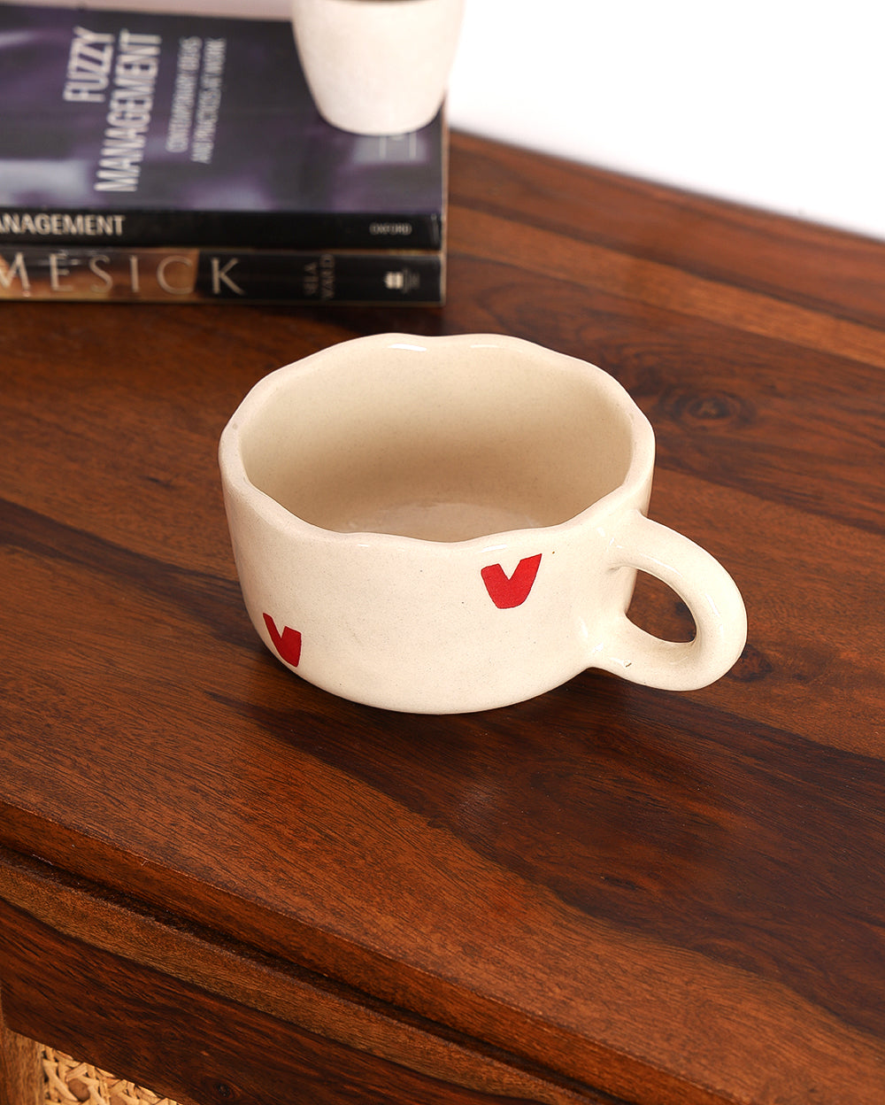 Studio Pottery Ceramic Aesthetic Big Heart Mug