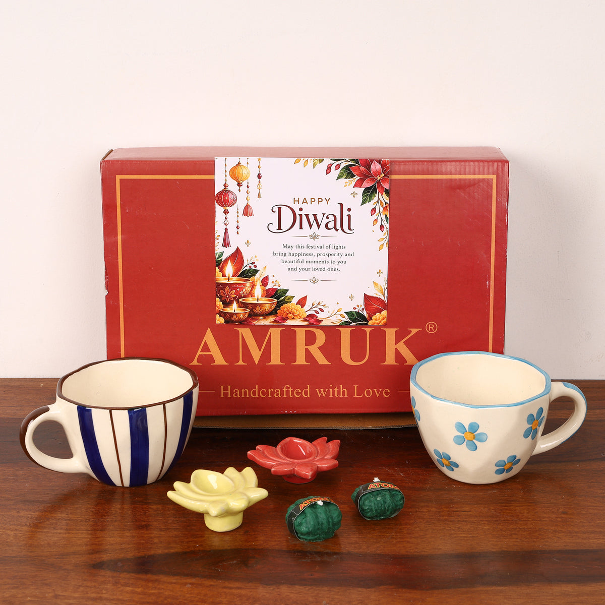 Stripe n bloom cup gift set