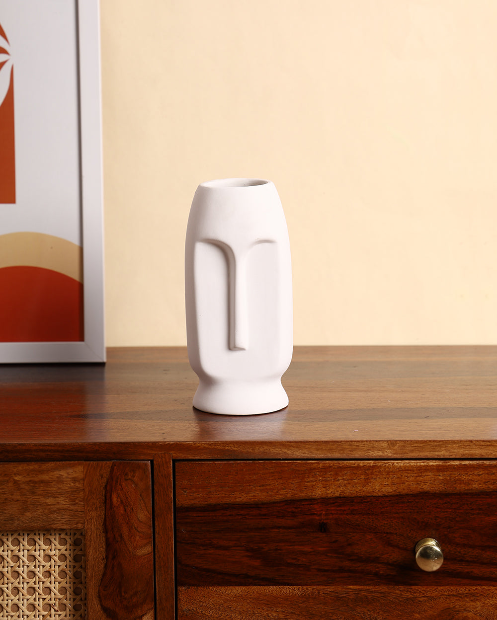 Straight face vase