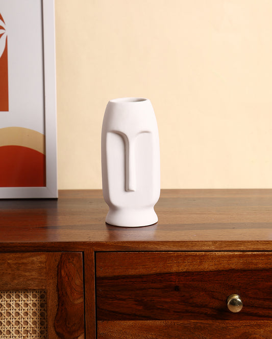 Straight face vase