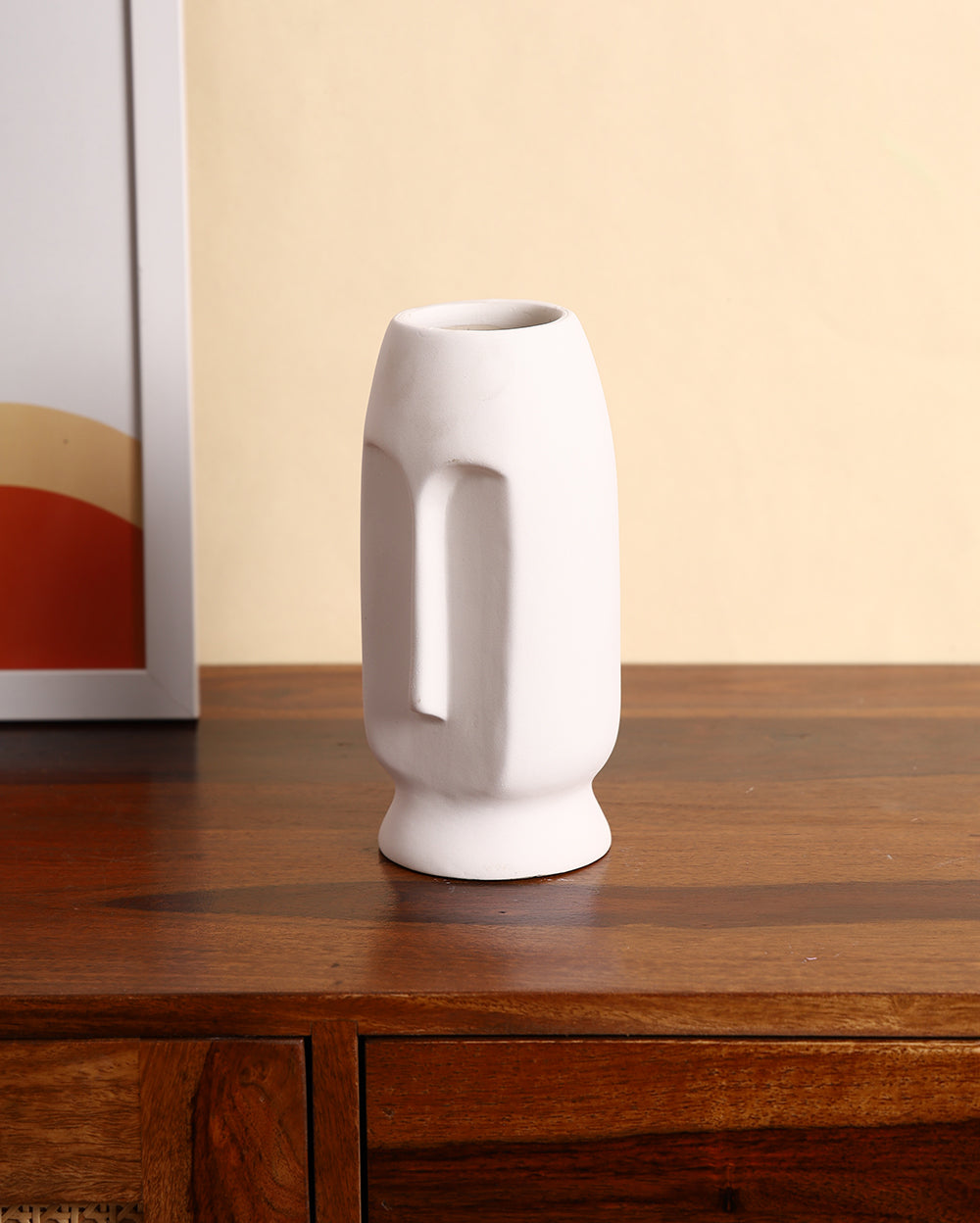 Straight face vase