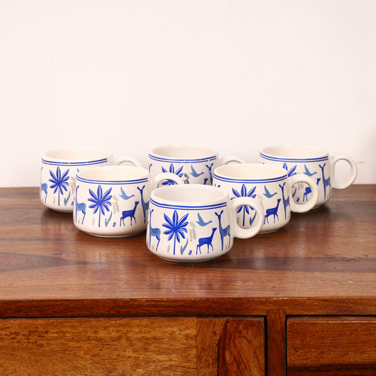 Studio Pottery Tea Cup Set of 6