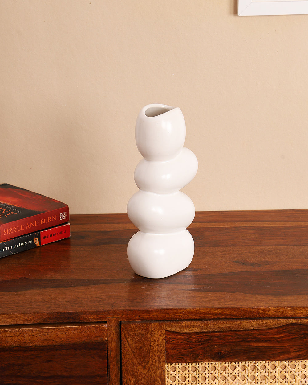 Studio Pottery Ceramic Tall Vase - 9 inch