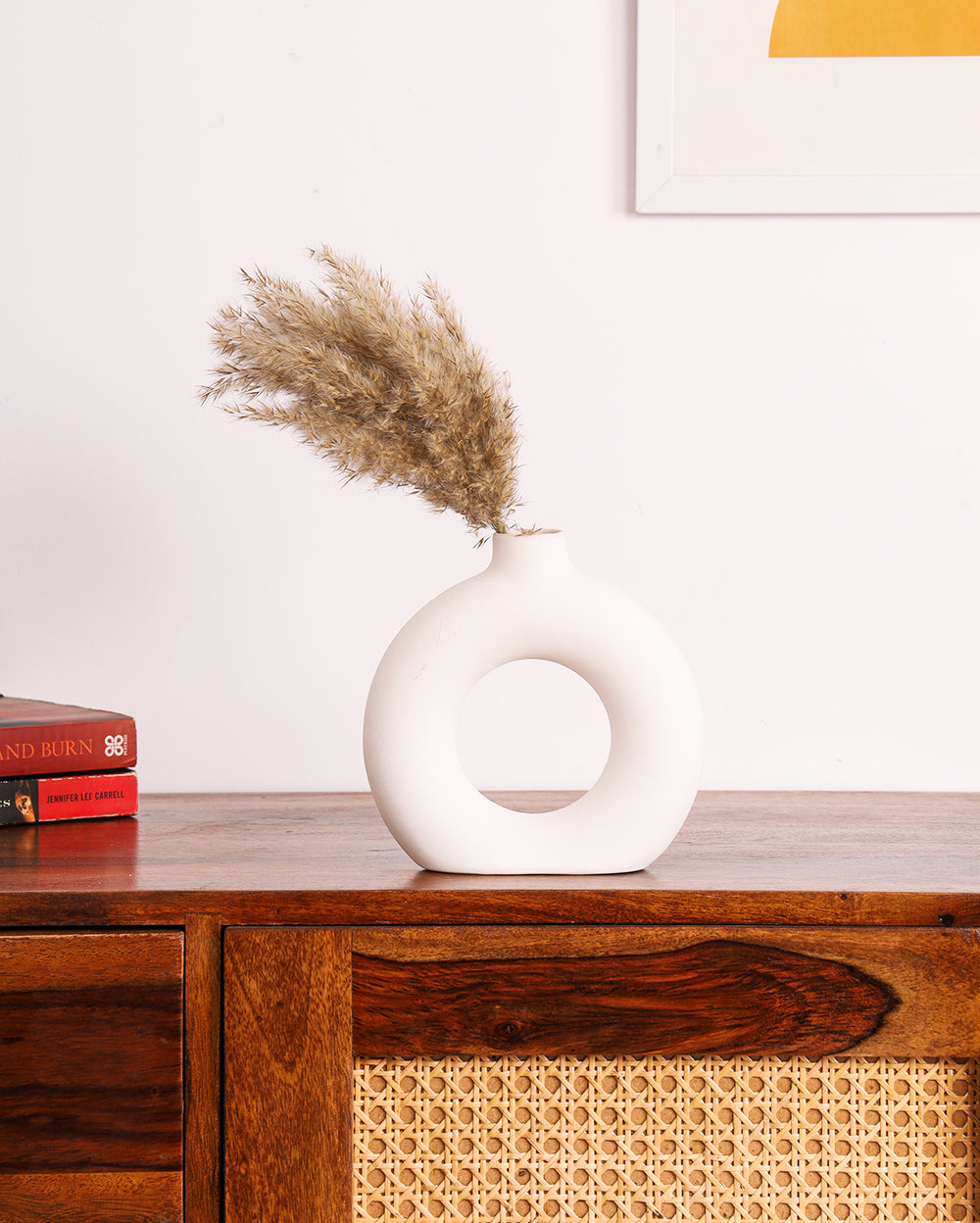 Studio Pottery Aesthetic  Donut Vase Set of 2