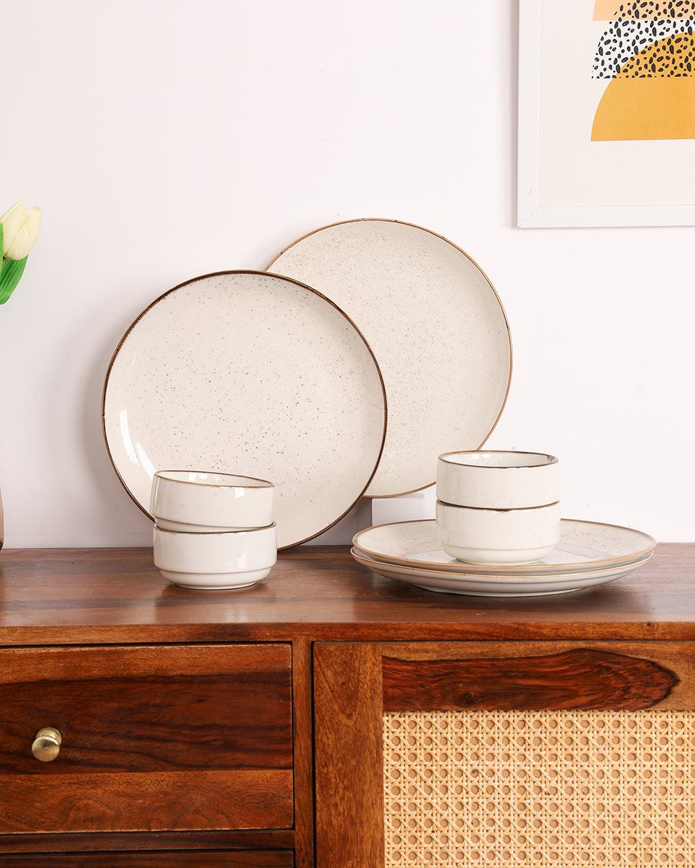 Porcelain Studio Pottery Dinner Set