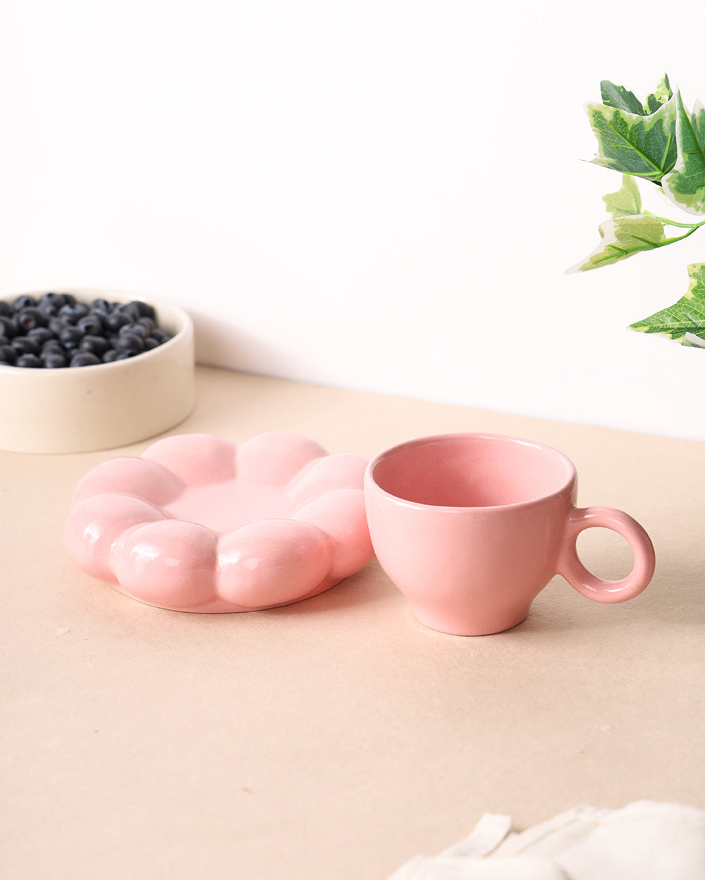 Daffodil Ceramic Cup and Saucer