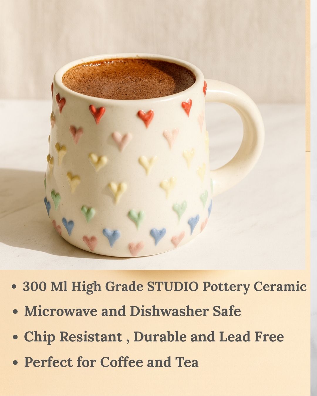 Raining Heart Mug 300 Ml