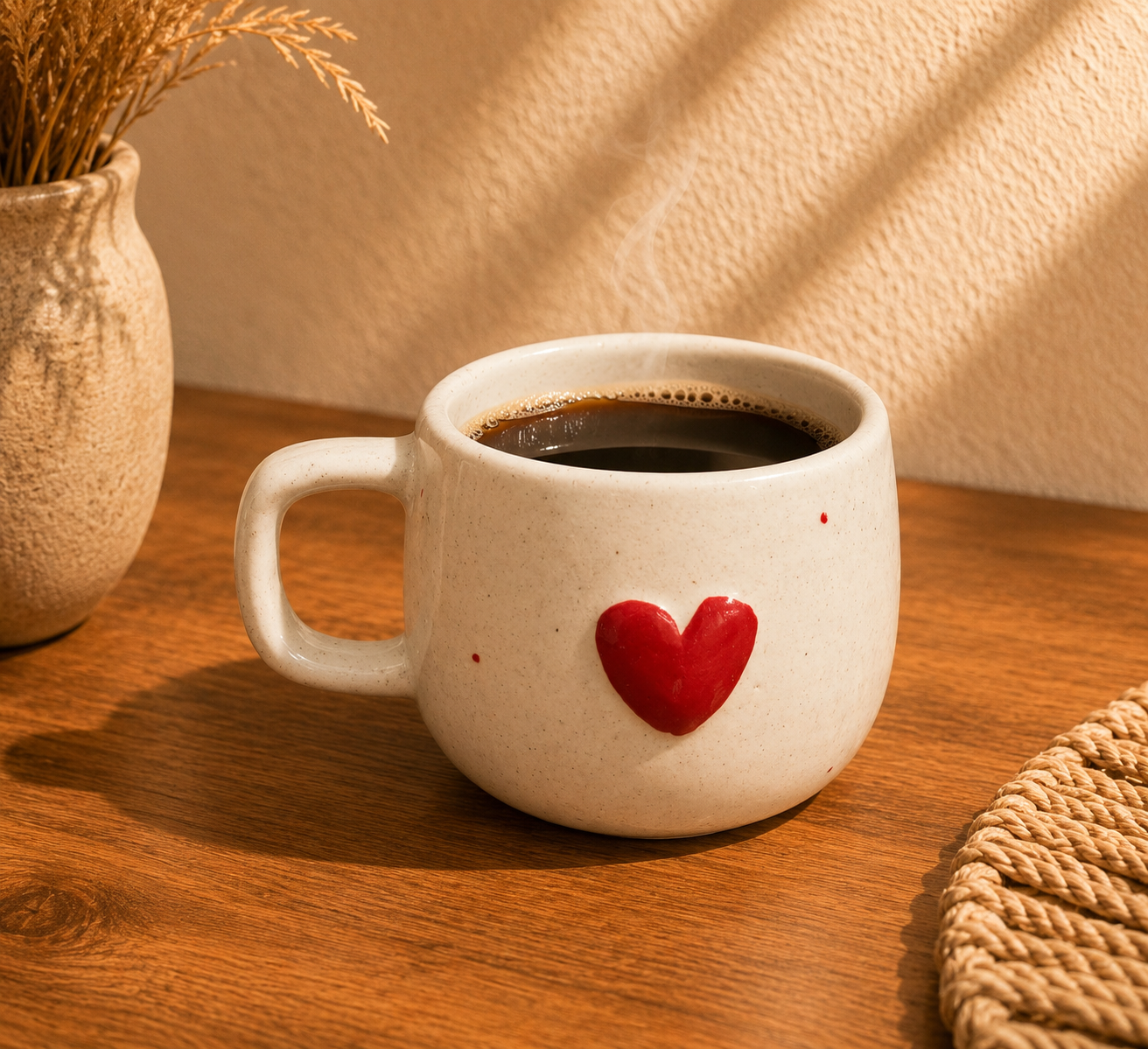 Ceramic Heart Mug 300 Ml