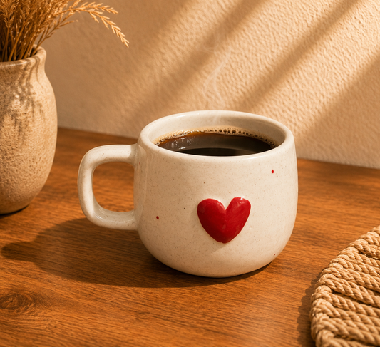 Ceramic Heart Mug 300 Ml