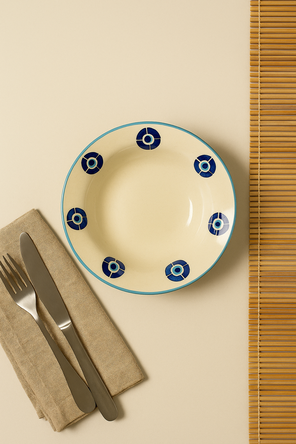 Studio Pottery Pasta Plate 7 Inch Microwave Safe