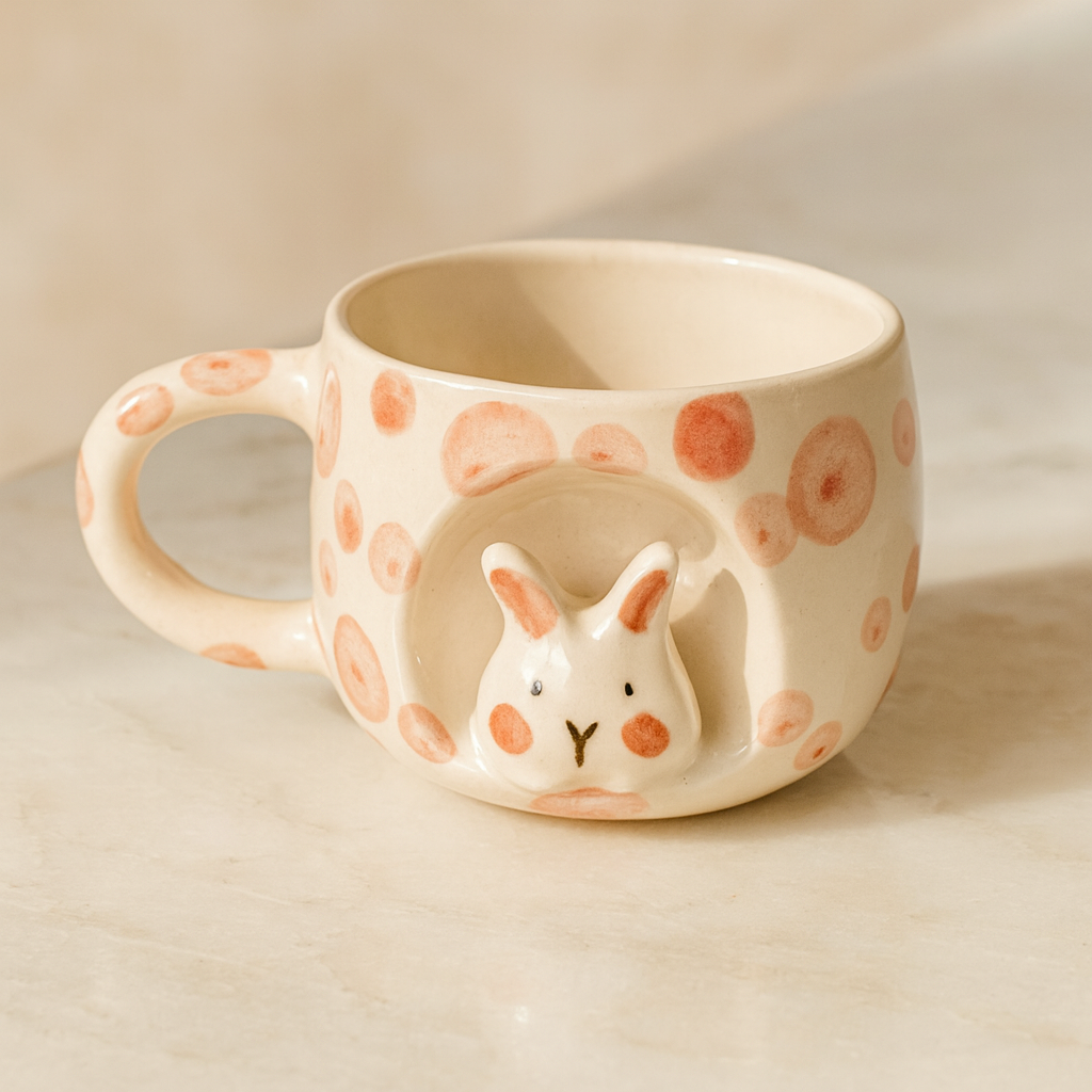 Studio Pottery Aesthetic Haindpainted Mug 300 Ml