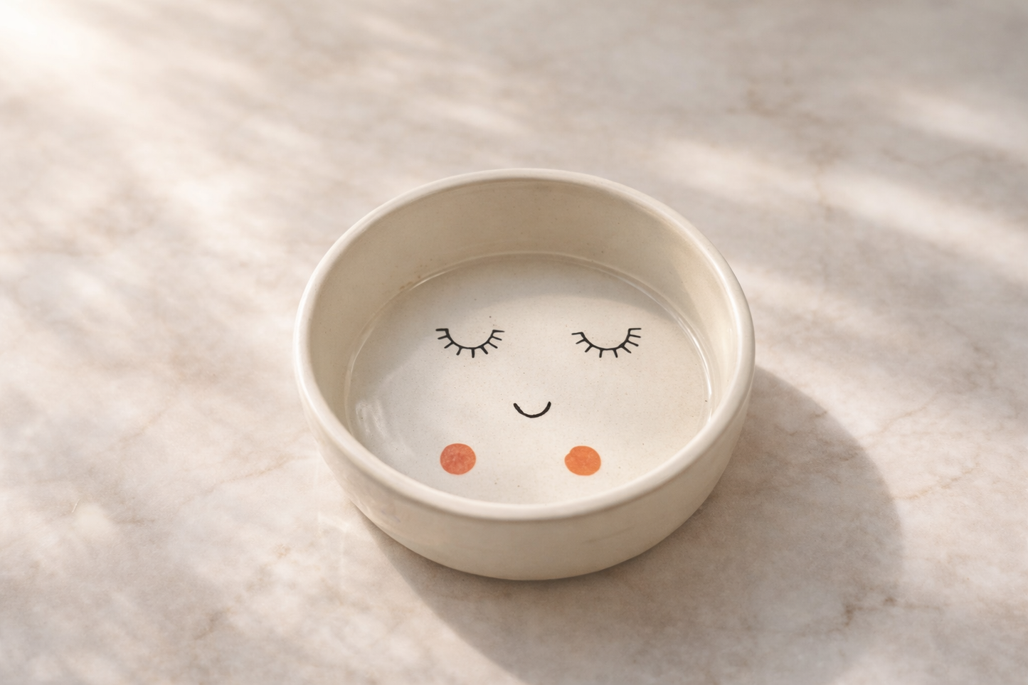 Small Flat Bowl Hand-Painted Microwave Safe 5.5 inch