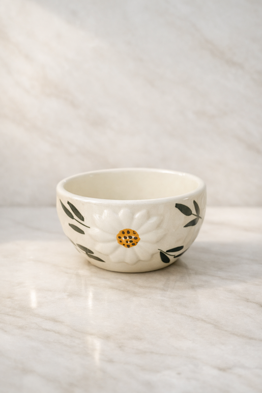 Small Bowl Hand-Painted Microwave Safe 4 inch
