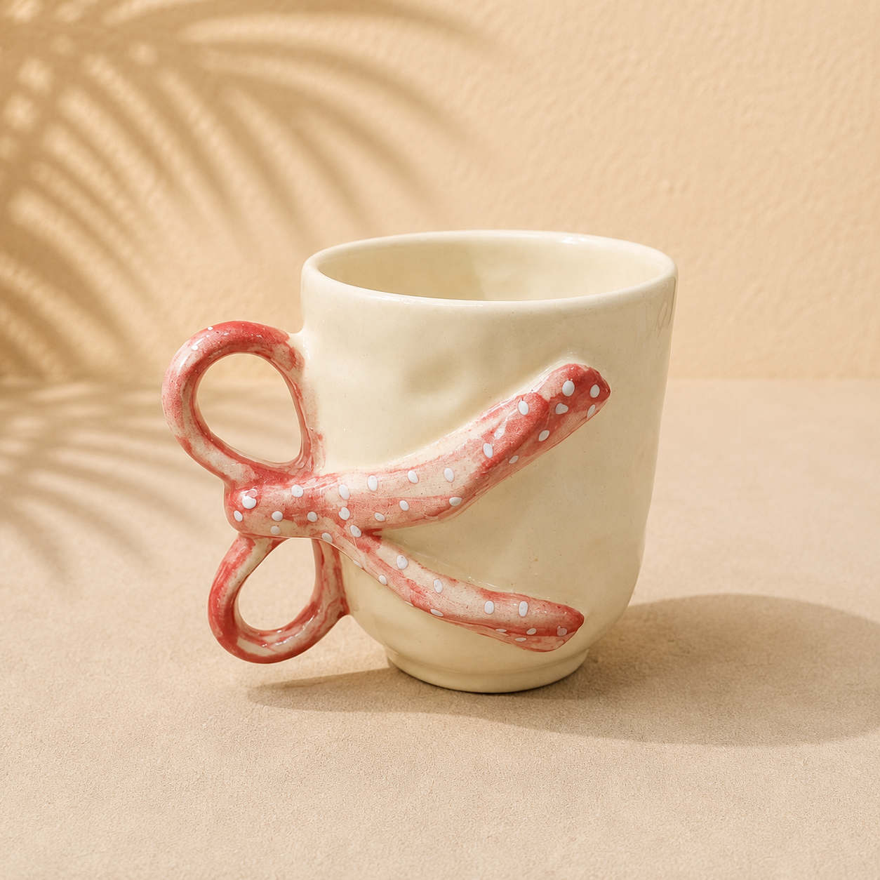 Studio Pottery Hand - Painted Ceramic Mug