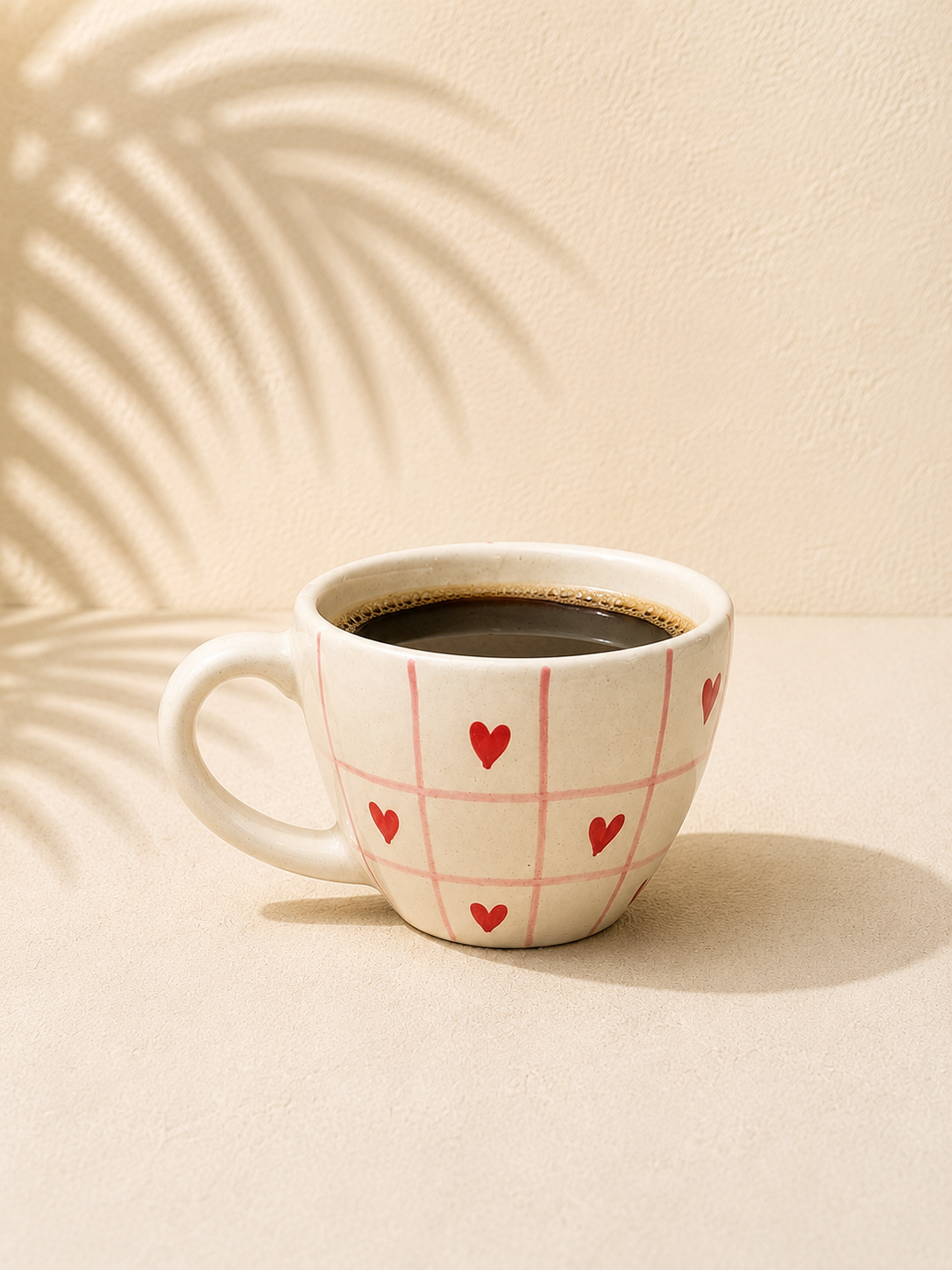 Studio Pottery Hand - Painted Ceramic Cup