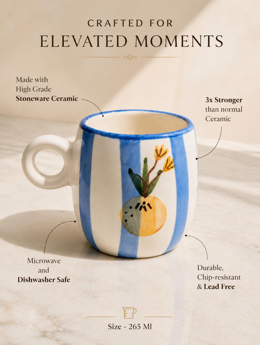 Ceramic Lemon Mug ( 265 Ml )