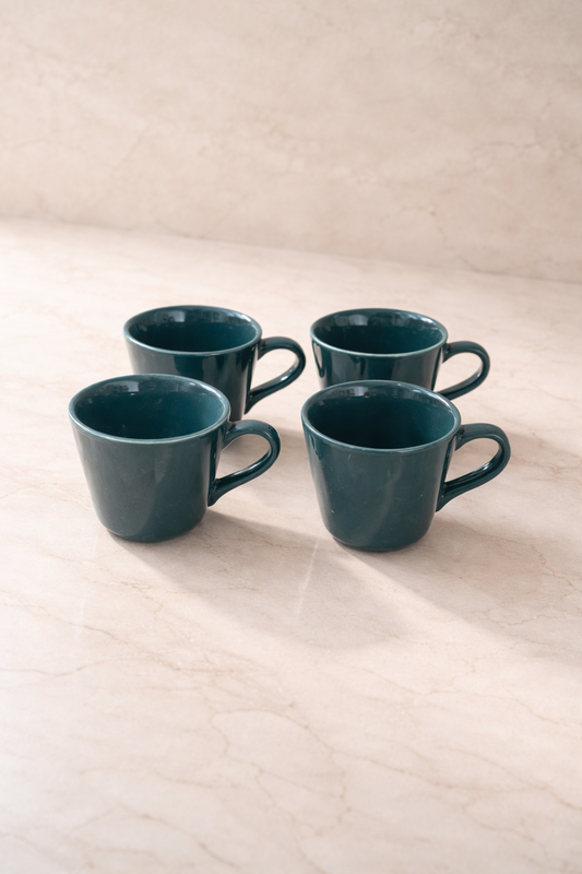 Studio Pottery Ceramic Tea Cups Set of 6 ( 180 Ml )