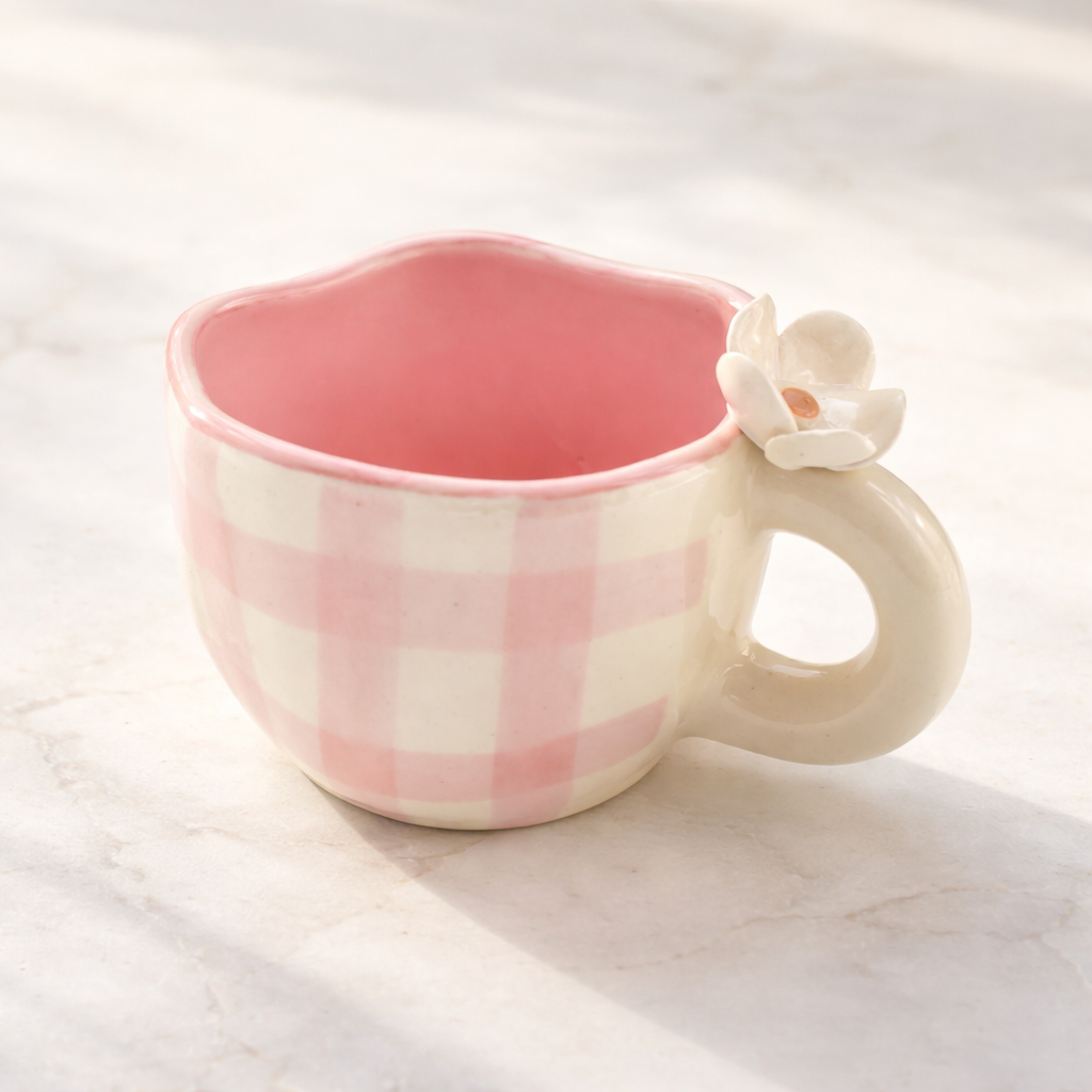 Studio Pottery Flower Cup 250 Ml
