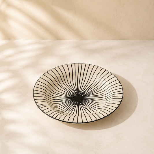 Ceramic Pasta Plate 9 inch Microwave Safe