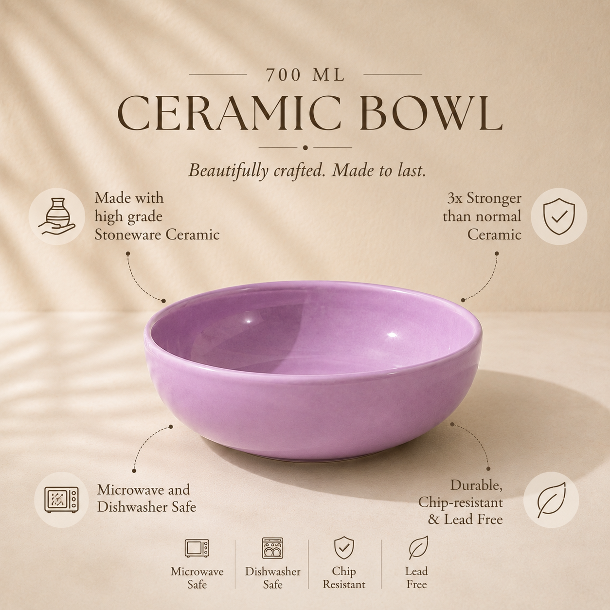 Studio Pottery Salad Bowl