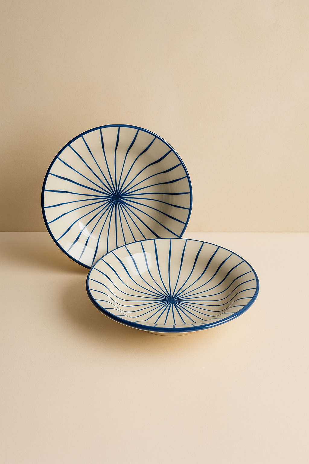 Studio Pottery Pasta Plate 7 Inch Microwave Safe