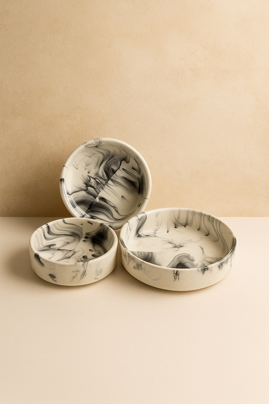 Italian flat bowls (set of 3)