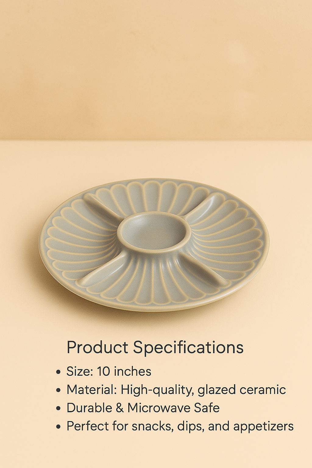 Studio Pottery Platter 10 Inch