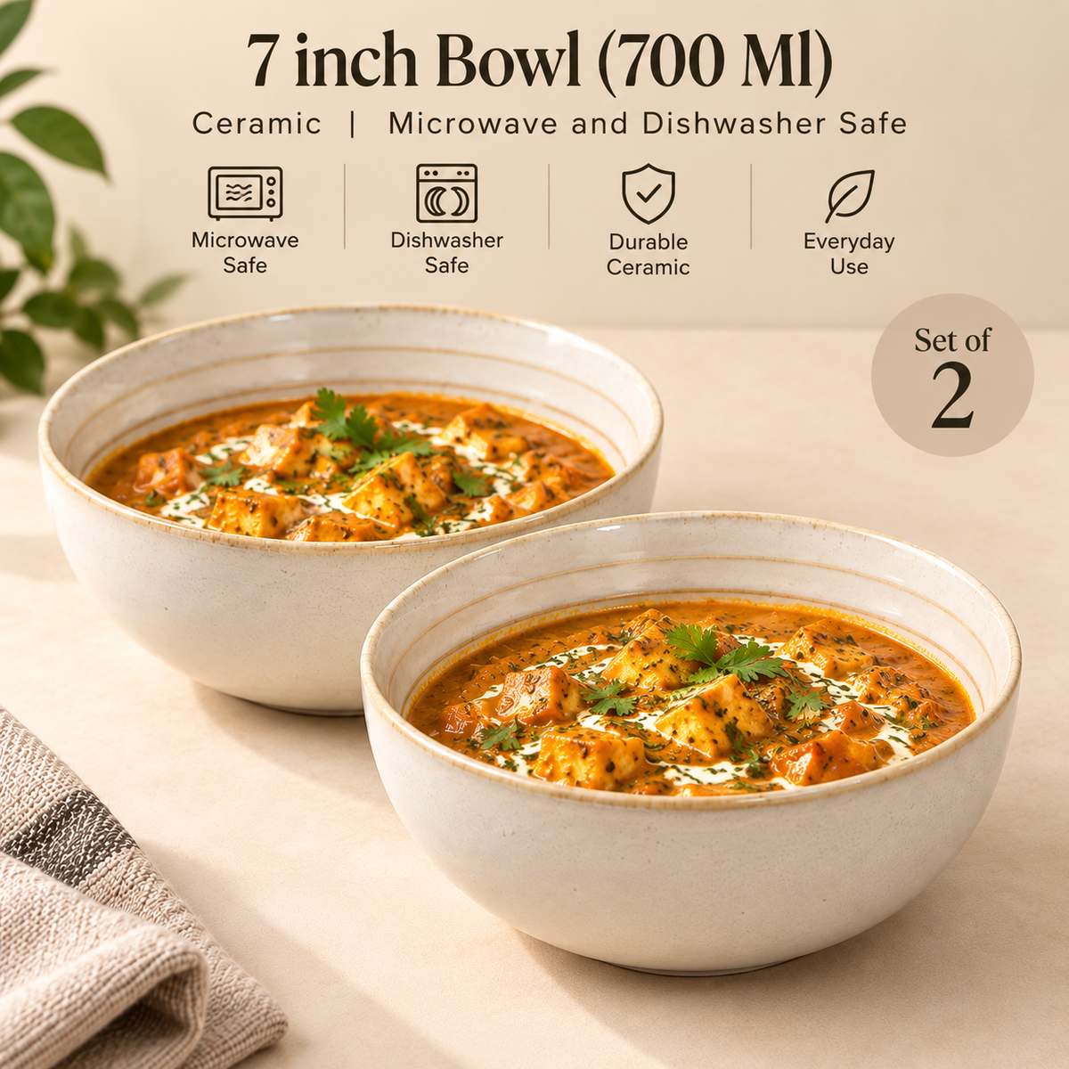 Ceramic Serving Bowl Set of 2