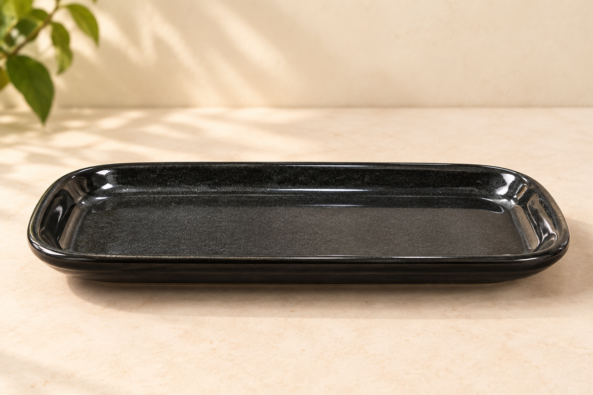 Studio Pottery Ceramic Platter 8 inch