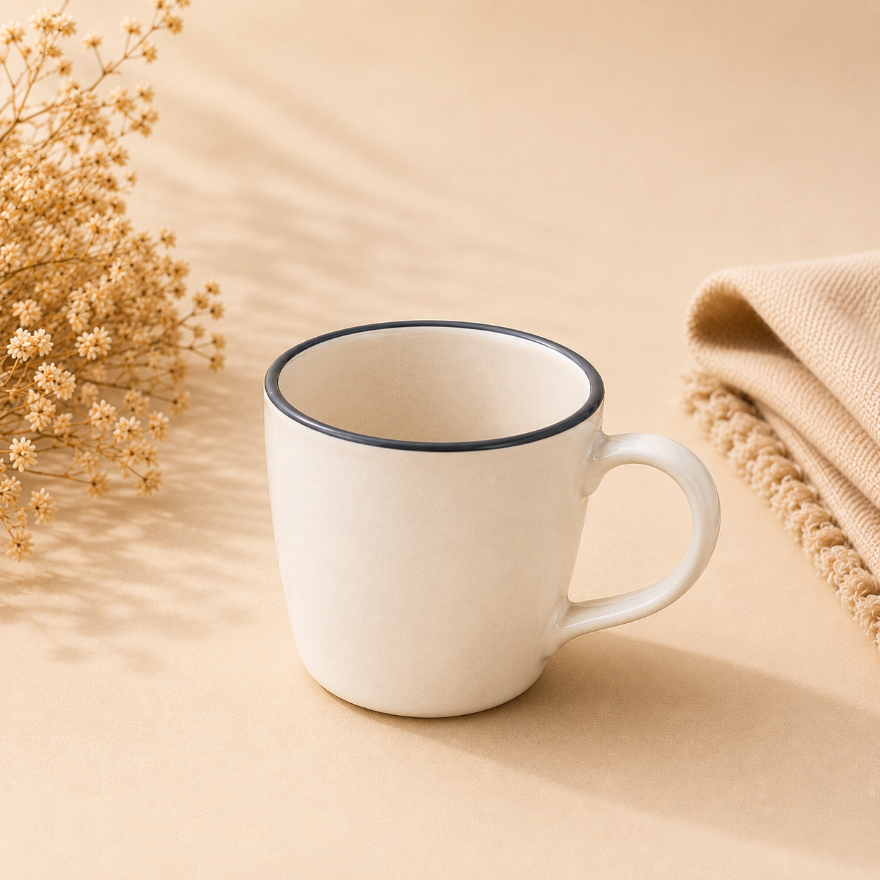 Ceramic iris tea cup